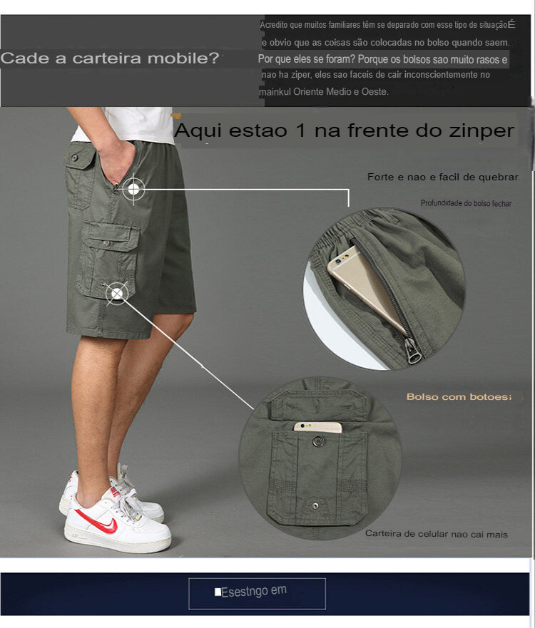 Bermuda Fashion de Algodão Masculino - https://lojaflalufer.com/products/bermuda-fashion-de-algodao-masculino