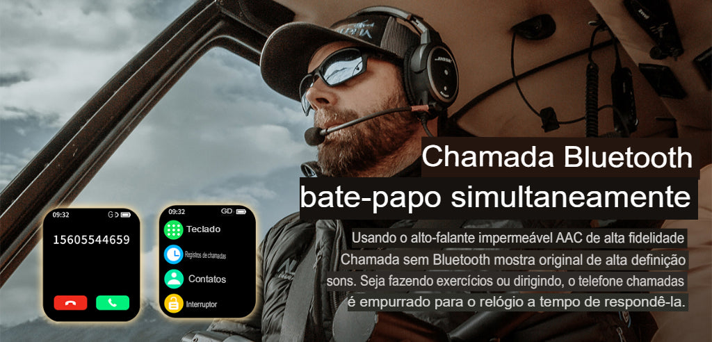 Relógio Inteligente Militar Robusto com Tecnologia e Elegância